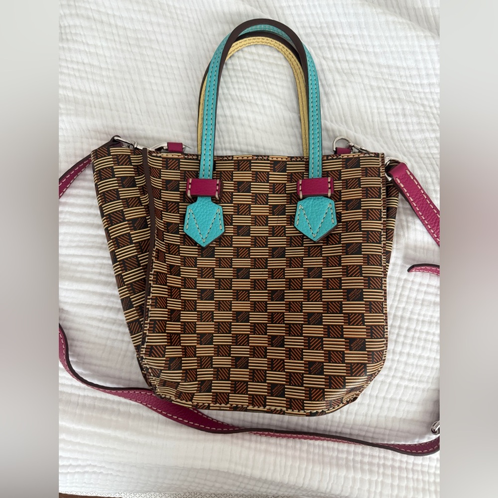 Beautiful Brown and Teal Handbag